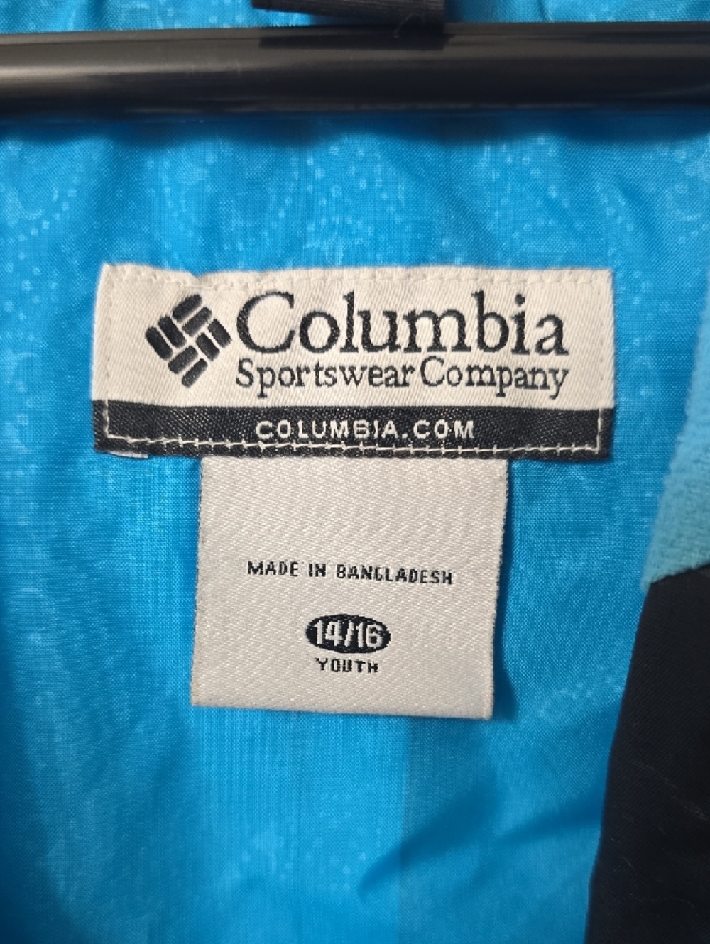 Columbia Black and Blue Hooded Outdoor Jacket - Picture 3 of 5
